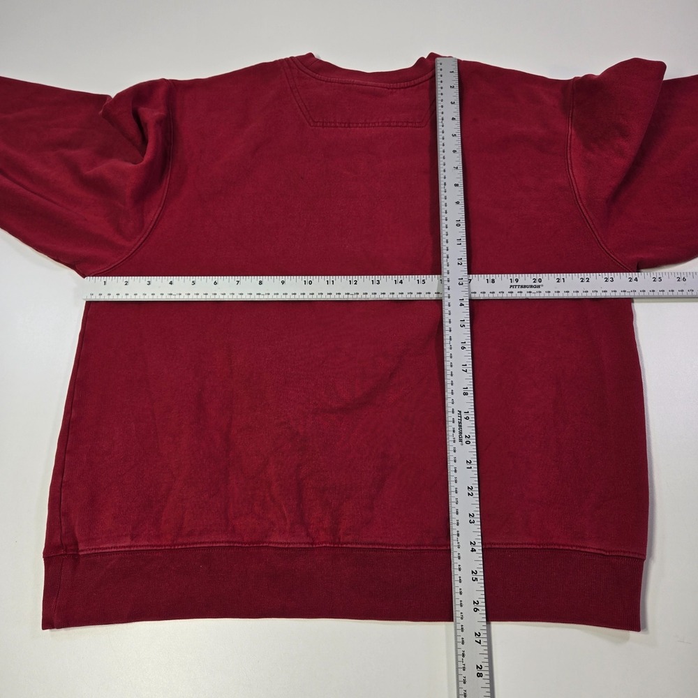 Vintage LL Bean Sweatshirt Mens Large Red Crew Neck Spellout Embroidered 1912 - Picture 8 of 8